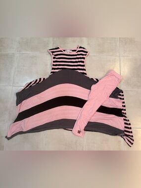 KidCuteTure Sz 10 Pink Black Dress & Capris (NWOT)